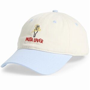 Frasier Sterling Pasta Lover Embroidered Baseball Cap, NEW